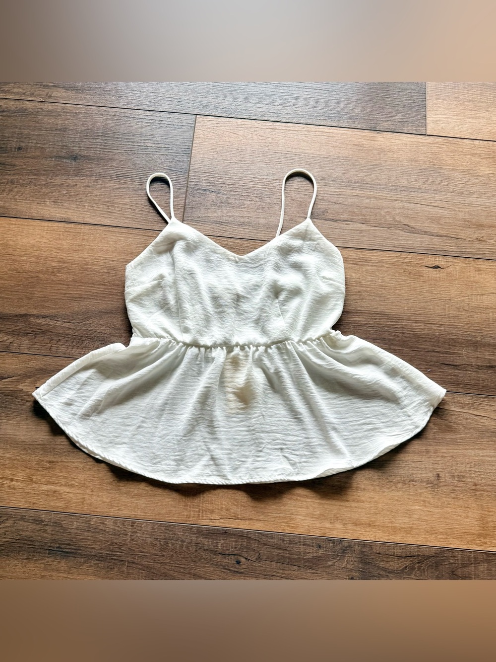 Women's Spaghetti Strap Peplum Tank Top